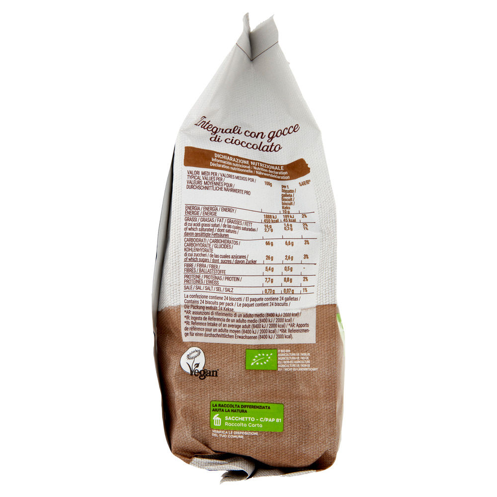 BISCOTTI INTEGRALI BIO CON GOCCE DI CIOCCOLATO SARCHIO G 250 - 6