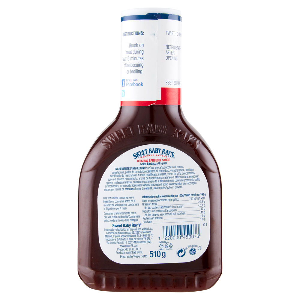 SALSA BARBECUE ORIGINAL SWEET BABY RAY'S G510 - 1