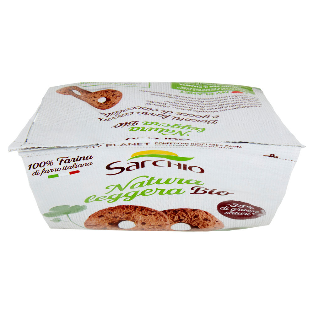 BISCOTTI BIO FARRO/CACAO/GOCCE DI CIOCCOLATO SARCHIO G 250 - 4