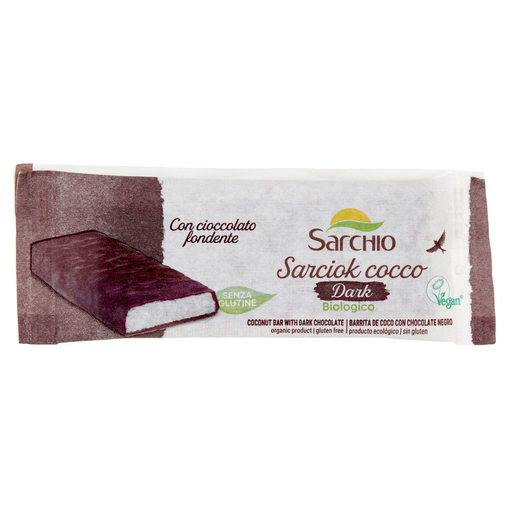 SG-SNACK MONOPORZIONE SARCIOK COCCO DARK G 30 - 2