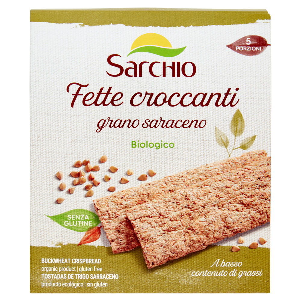 FETTE CROCCANTI BIO GRANO SARACENO SENZA GLUTINE SARCHIO G120 - 0