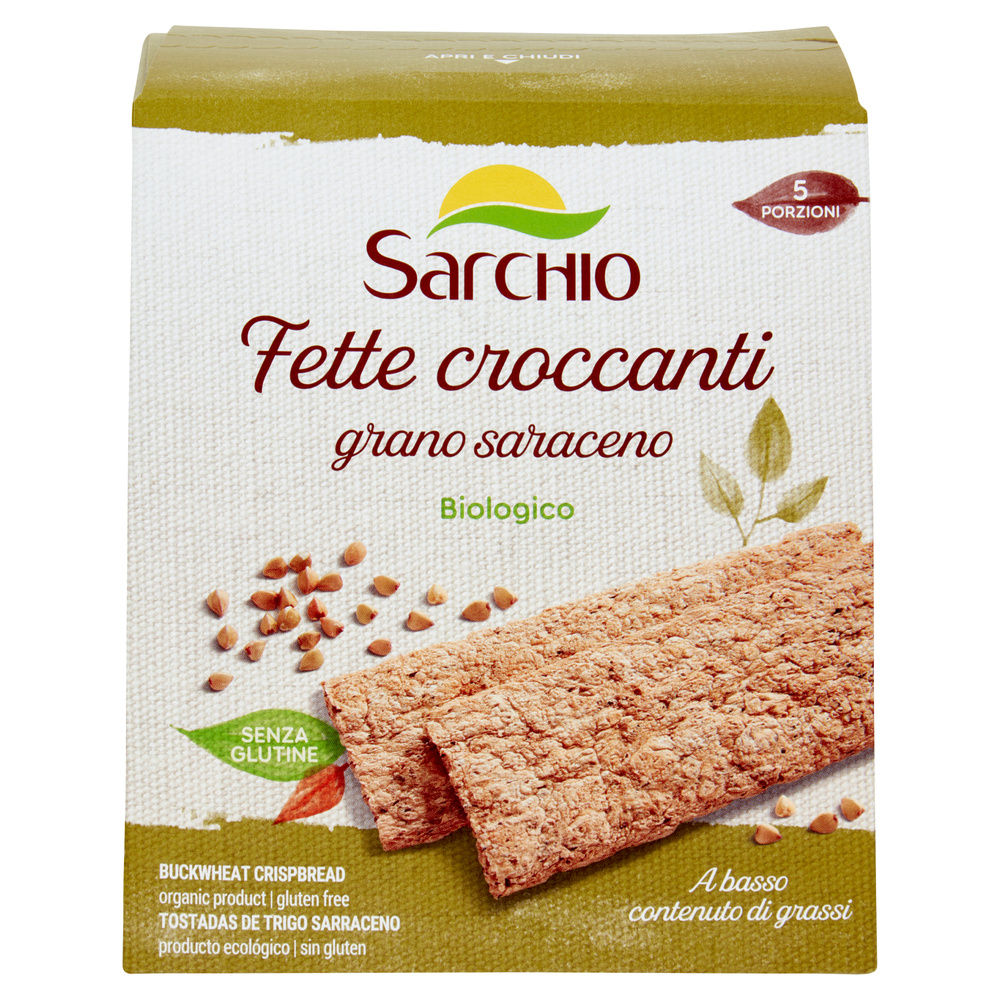 FETTE CROCCANTI BIO GRANO SARACENO SENZA GLUTINE SARCHIO G120 - 7