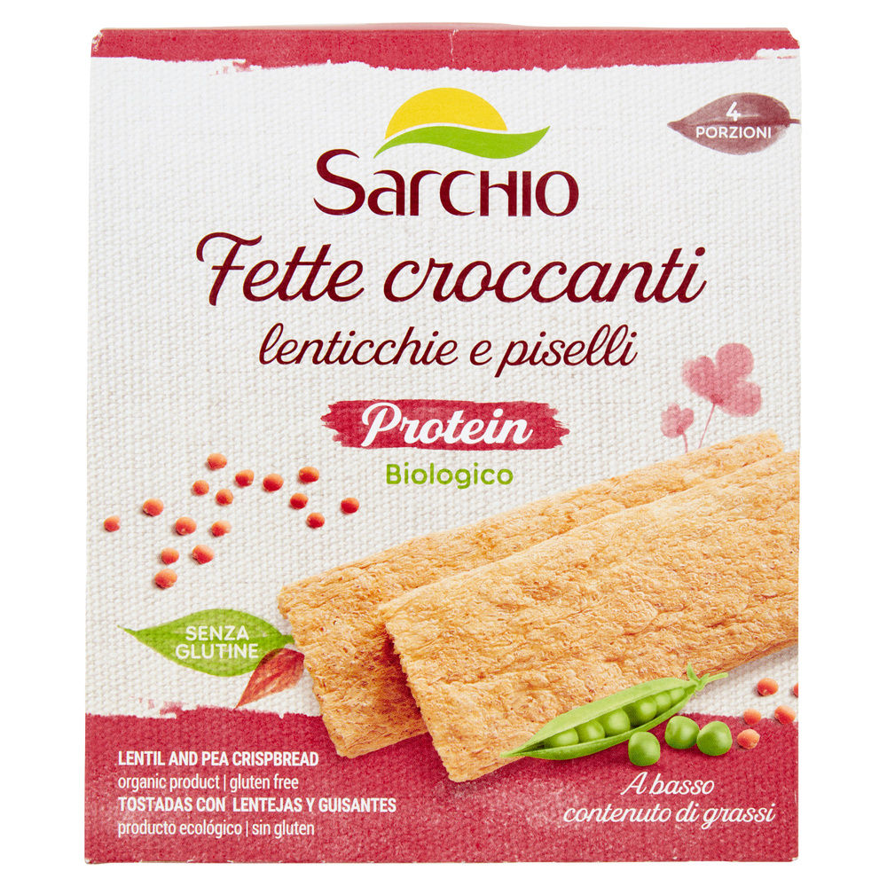 FETTE CROCCANTI BIO LENTICCHIE E PISELLI SENZA GLUTINE SARCHIO G120 - 5