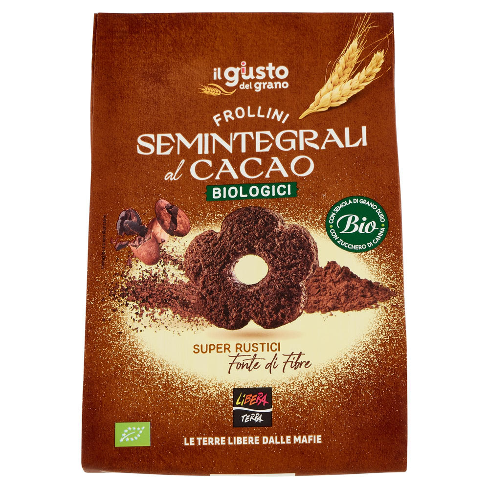 FROLLINI SEMINTEGRALI AL CACAO BIOLOGICI LIBERA TERRA G 250 - 0