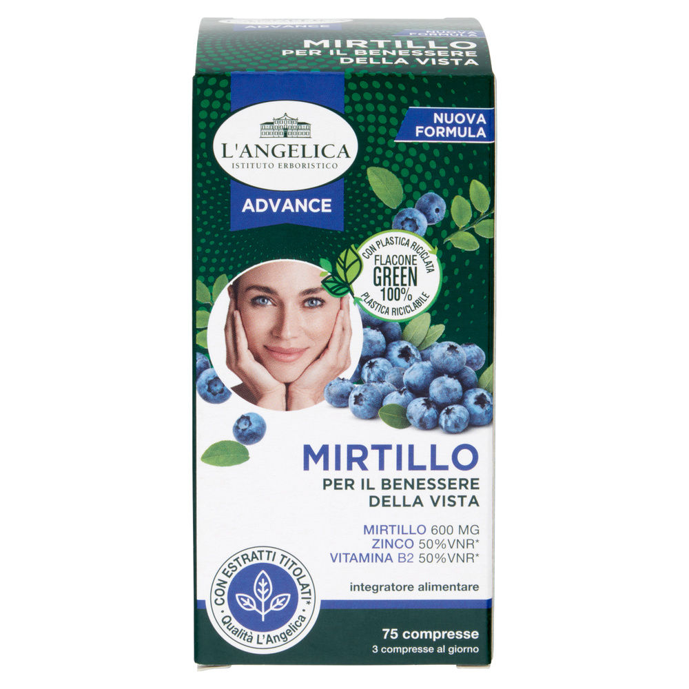 INTEGRATORE MIRTILLO 600 75 CPR L'ANGELICA ADVANCE G24,75 - 4