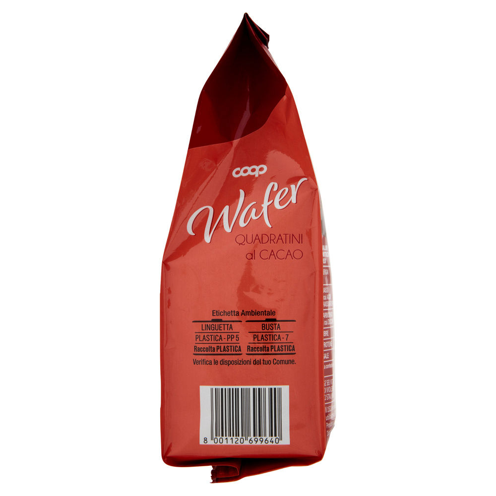 WAFER QUADRATINI CON CREMA CACAO COOP G 250 NO PALMA - 5