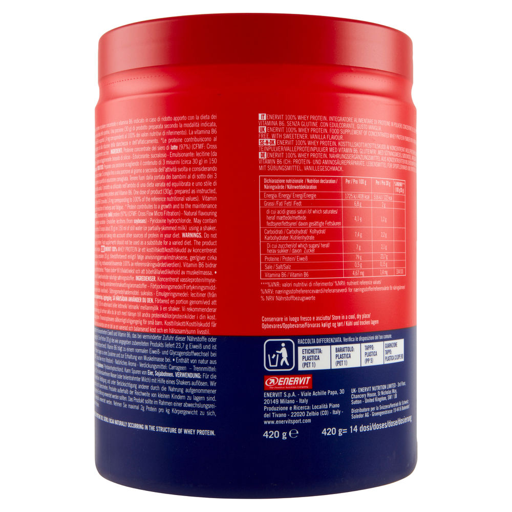 ENERVIT SPORT 100%WHEY VANIGLIA  G 420 - 1