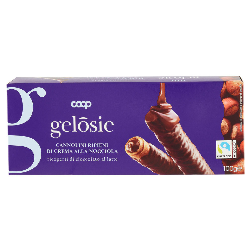 CANNOLINI RIPIENI DI CREMA ALLA NOCCIOLA COOP G 100 - 2