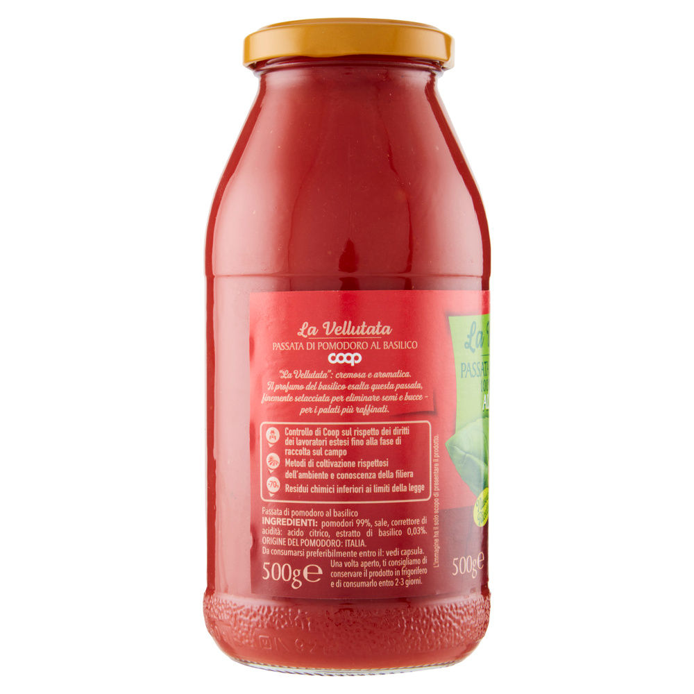 PASSATA VELLUTATA AL BASILICO ORIGINE COOP G500 - 6