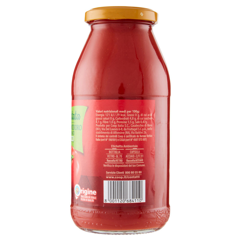 PASSATA VELLUTATA AL BASILICO ORIGINE COOP G500 - 5