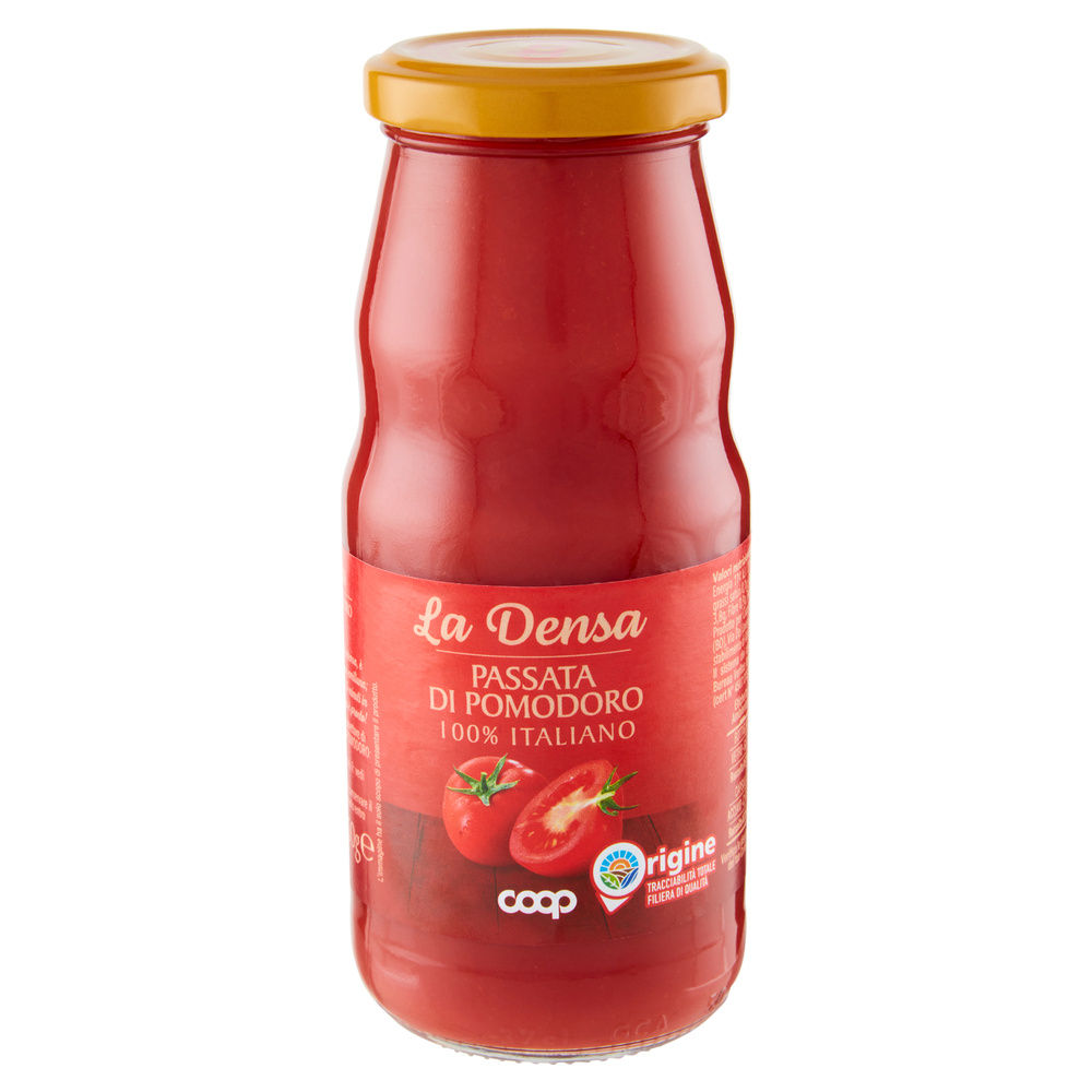 PASSATA DI POMODORO ORIGINE COOP SELEZIONE LA DENSA BTG SINGOLA G 350 - 5