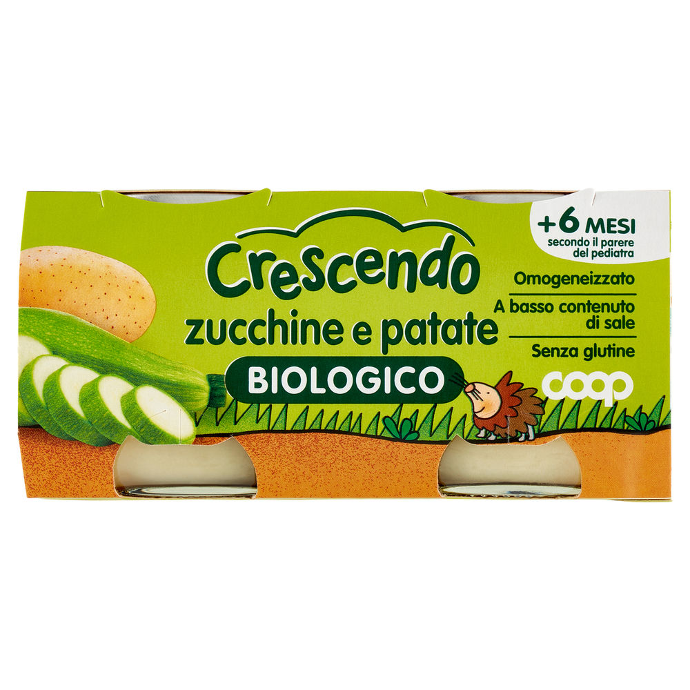 Omogeneizzato verdure patate e zucchine bio coop crescendo g80