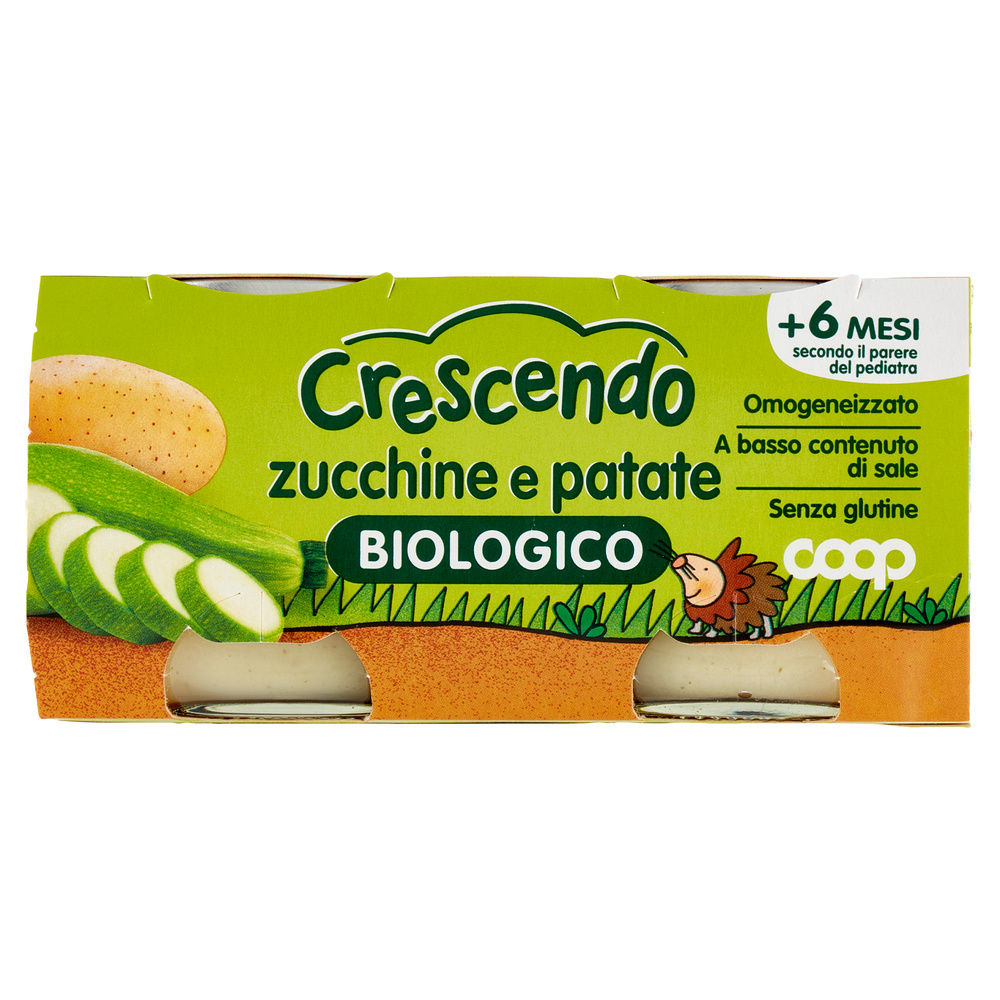 OMOGENEIZZATO VERDURE PATATE E ZUCCHINE BIO COOP CRESCENDO G80 - 3