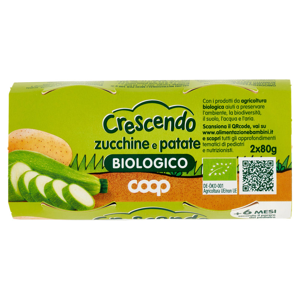 OMOGENEIZZATO VERDURE PATATE E ZUCCHINE BIO COOP CRESCENDO G80 - 6