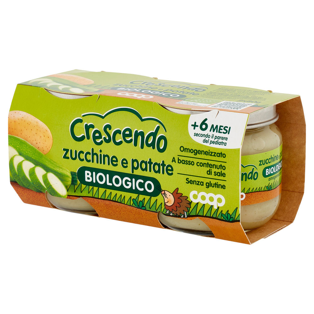 OMOGENEIZZATO VERDURE PATATE E ZUCCHINE BIO COOP CRESCENDO G80 - 8