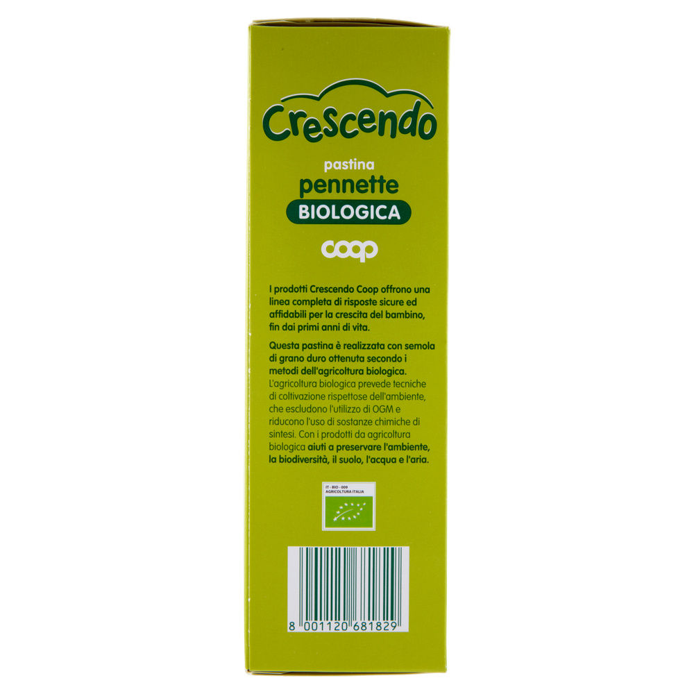 PASTINA DI SEMOLA DI GRANO DURO BIO PENNETTE COOP CRESCENDO G  320 - 4