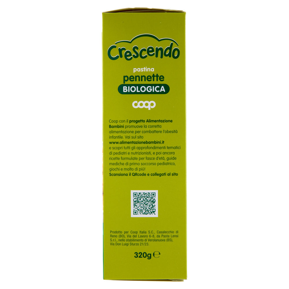 PASTINA DI SEMOLA DI GRANO DURO BIO PENNETTE COOP CRESCENDO G  320 - 5