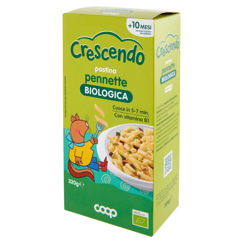 PASTINA DI SEMOLA DI GRANO DURO BIO PENNETTE COOP CRESCENDO G  320 - 8