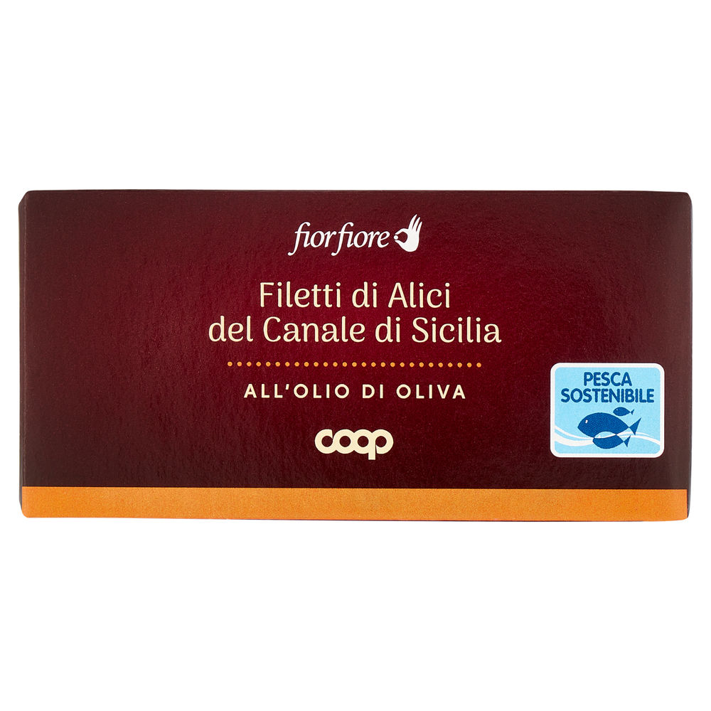 FILETTI DI ALICI DEL CANALE DI SICILIA FIOR FIORE COOP VASCHETTA G 46 - 0