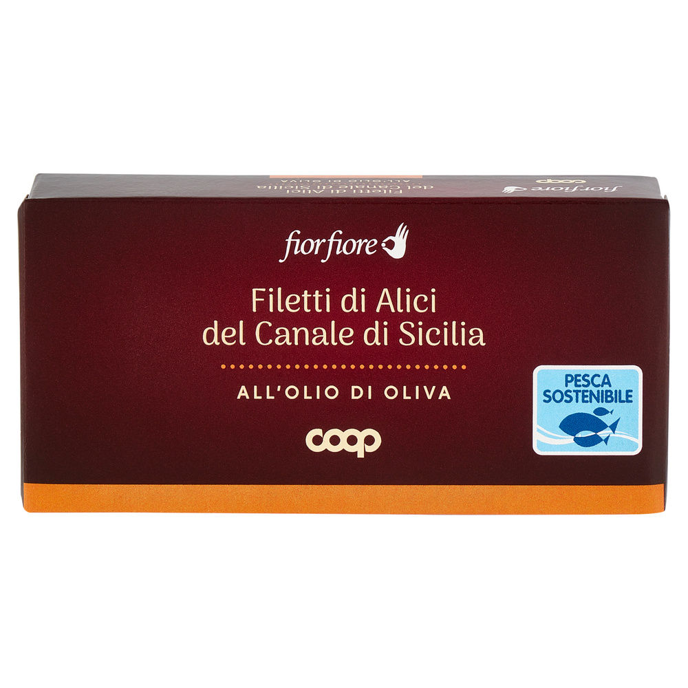 FILETTI DI ALICI DEL CANALE DI SICILIA FIOR FIORE COOP VASCHETTA G 46 - 2