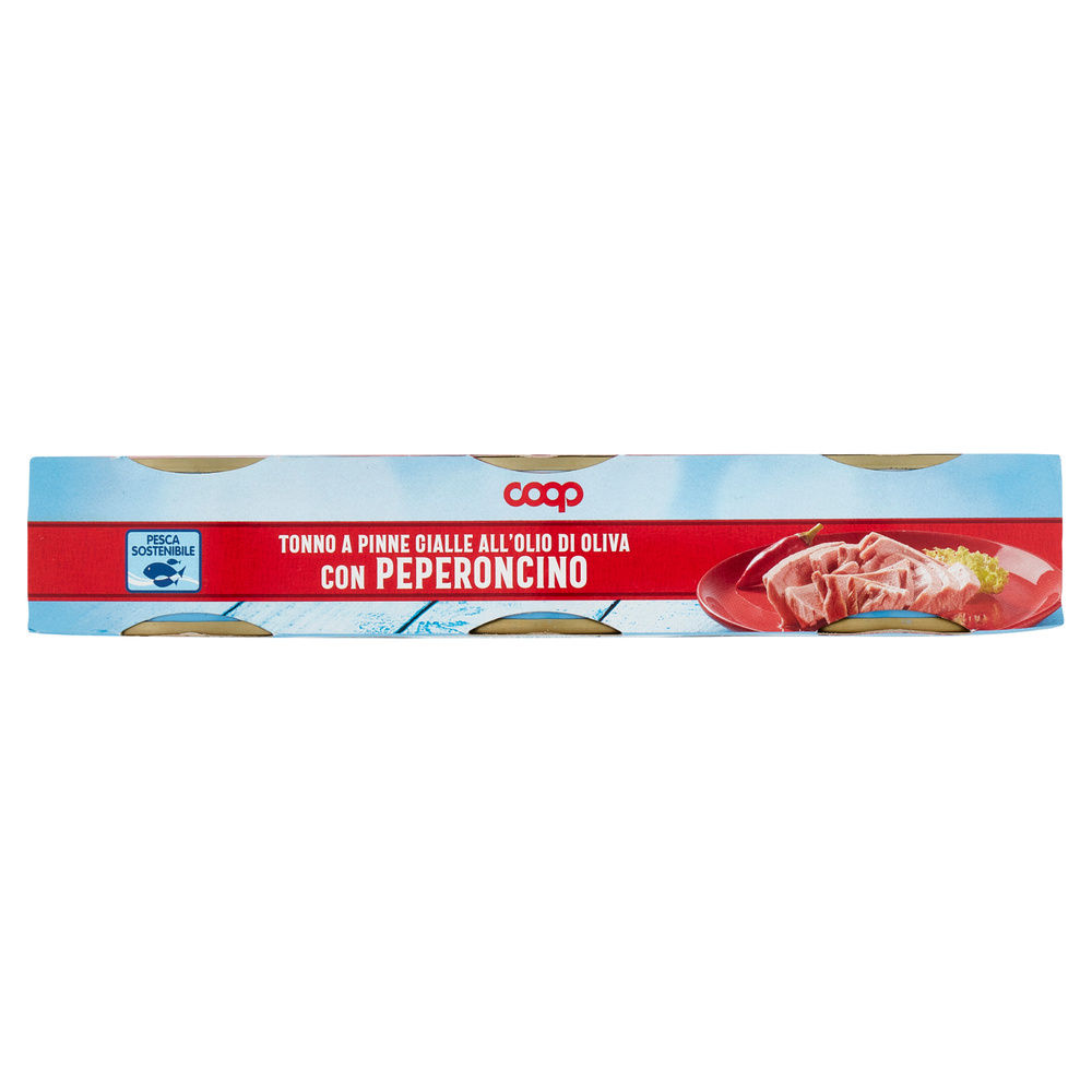 TONNO AROMATIZZATO CON PEPERONCINO LATTINA COOP  LATTINA G 70X3 - 7