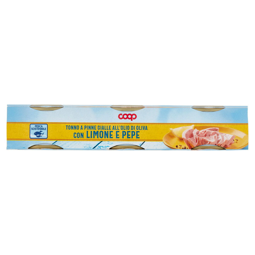 TONNO AROMATIZZATO CON LIMONE E PEPE LATTINA COOP LATTINA G 70X3 - 7