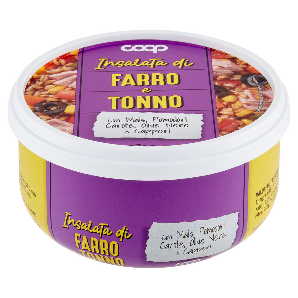 INSALATA FARRO CON TONNO COOP LATTINA  G 230 - 2