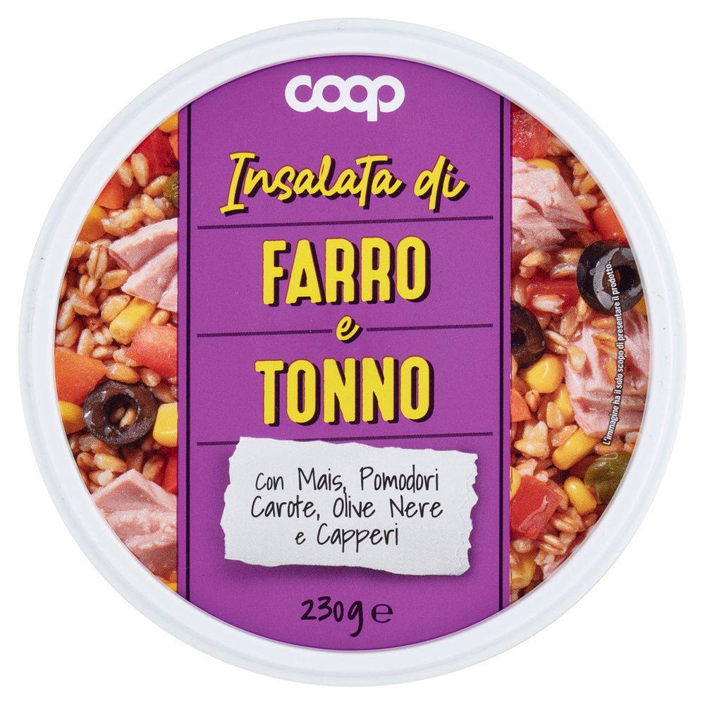 INSALATA FARRO CON TONNO COOP LATTINA  G 230 - 3