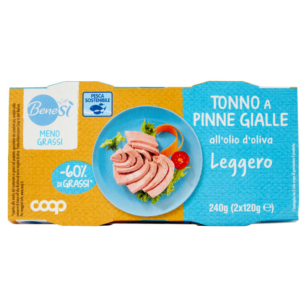 TONNO LEGGERO OLIO OLIVA BENE SÌ COOP G 120 X 2 - 0