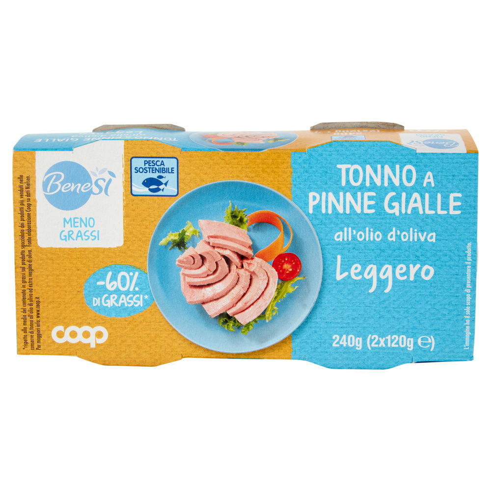 TONNO LEGGERO OLIO OLIVA BENE SÌ COOP G 120 X 2 - 8