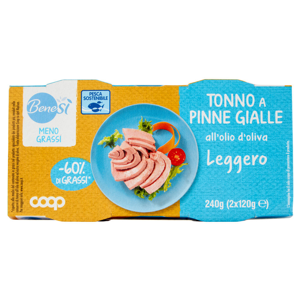 TONNO LEGGERO OLIO OLIVA BENE SÌ COOP G 120 X 2 - 2