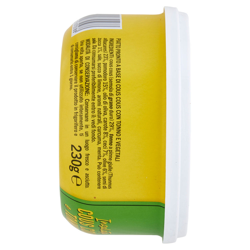 INSALATA DI COUS COUS CON TONNO E VERDURE COOP LATTINA G 230 - 4
