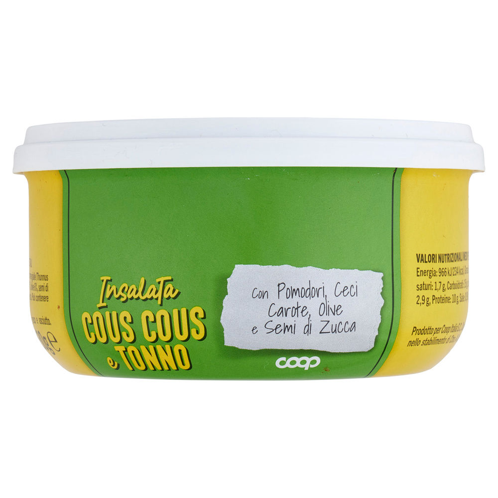 INSALATA DI COUS COUS CON TONNO E VERDURE COOP LATTINA G 230 - 7