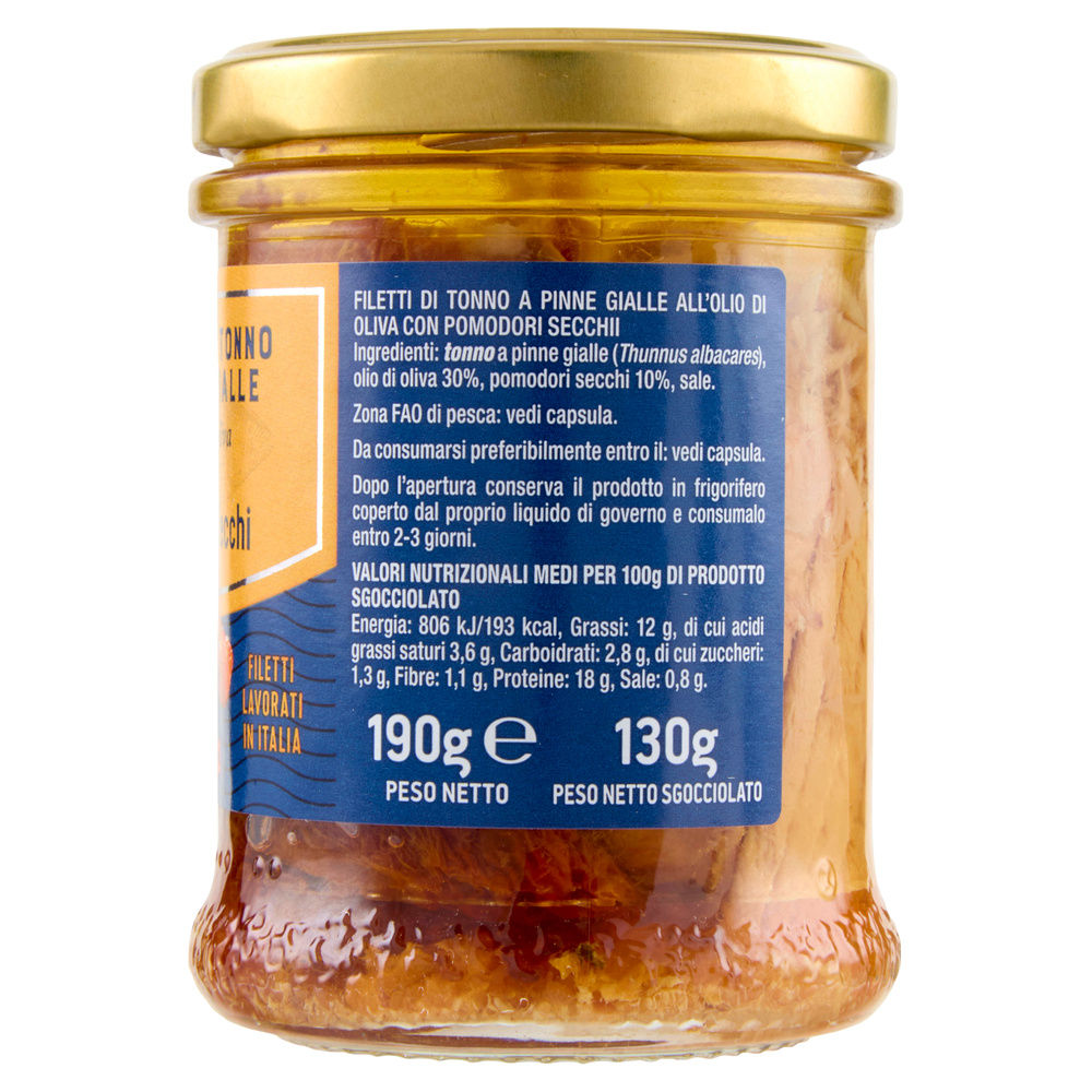 FILETTI DI TONNO YF O.OLIVA CON POMODORI SECCHI COOP G 190 - 5