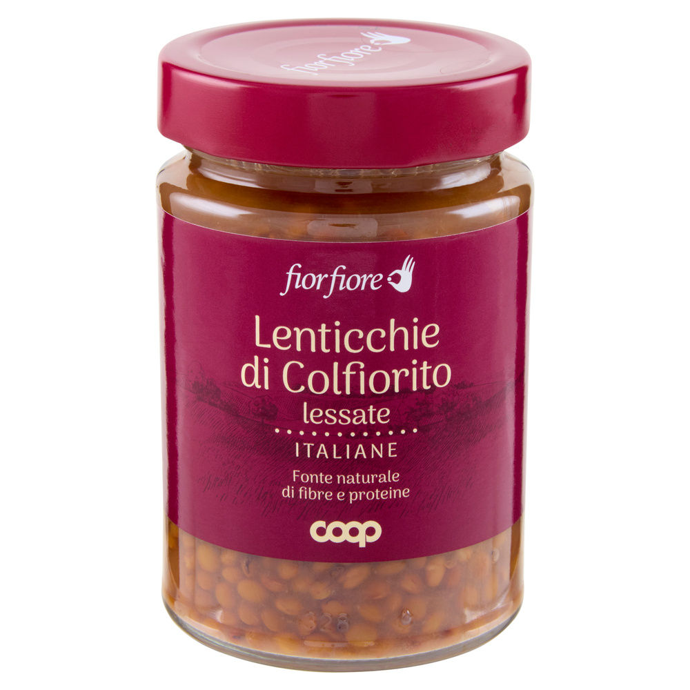 LENTICCHIE DI COLFIORITO FIOR FIORE COOP VASO VETRO G 310 SG G220 - 2