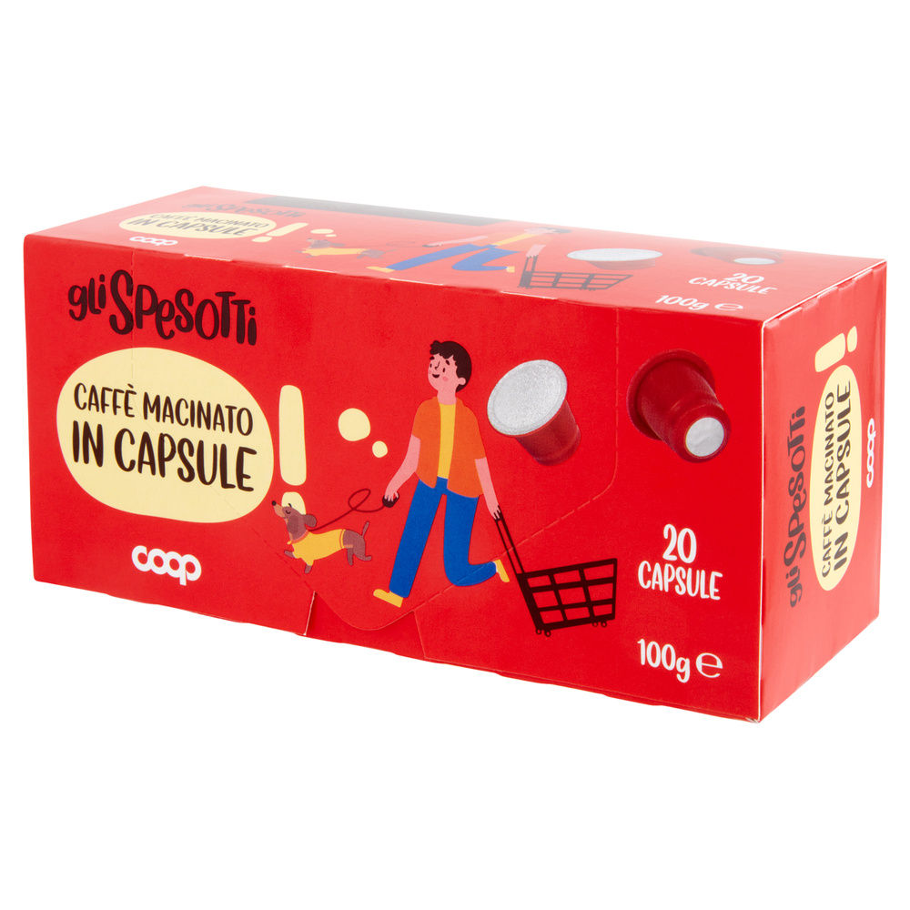 CAPSULE CAFFE MISCELA COMP NESPRESSO GLI SPESOTTI COOP 20 PZ G 100 - 8