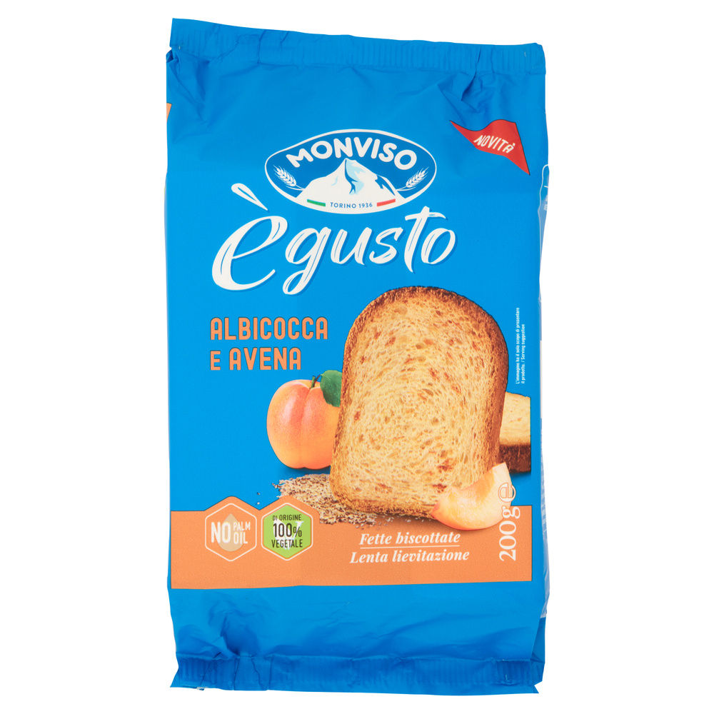 FETTE BISCOTTATE E' GUSTO ALBICOCCA E AVENA  MONVISO, G 200 - 3