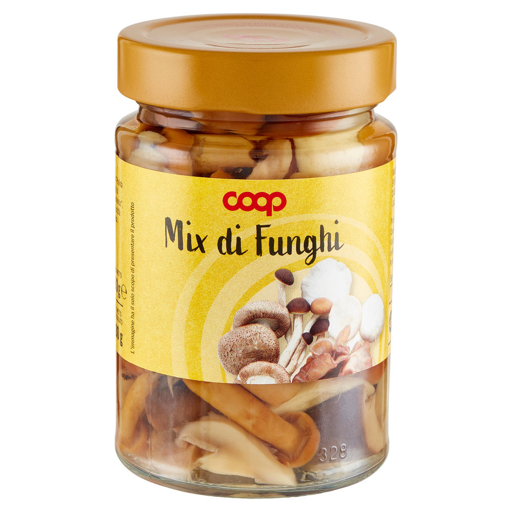 MIX DI FUNGHI IN SALAMOIA COOP VASO VETRO G 280 PESO SGOCCIOLATO G 180 - 2