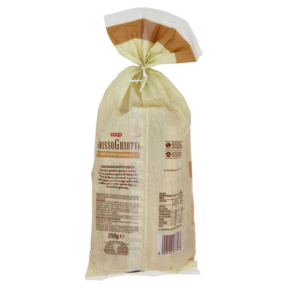 GRISSOGHIOTTI CON FARRO INTEGRALE COOP SACCHETTO G 250 - 1