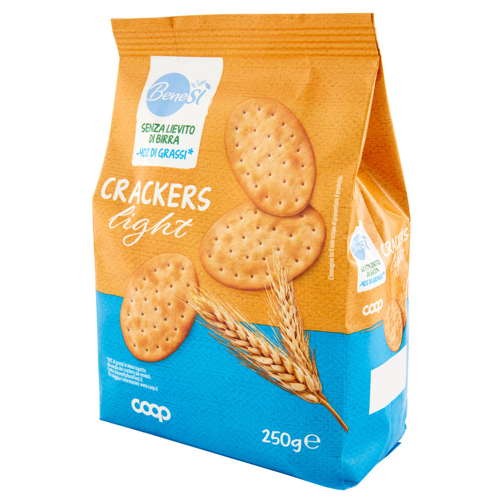 CRACKERS LIGHT (SENZA LIEVITO E POCHI GRASSI) BENESÌ COOP G250 - 8