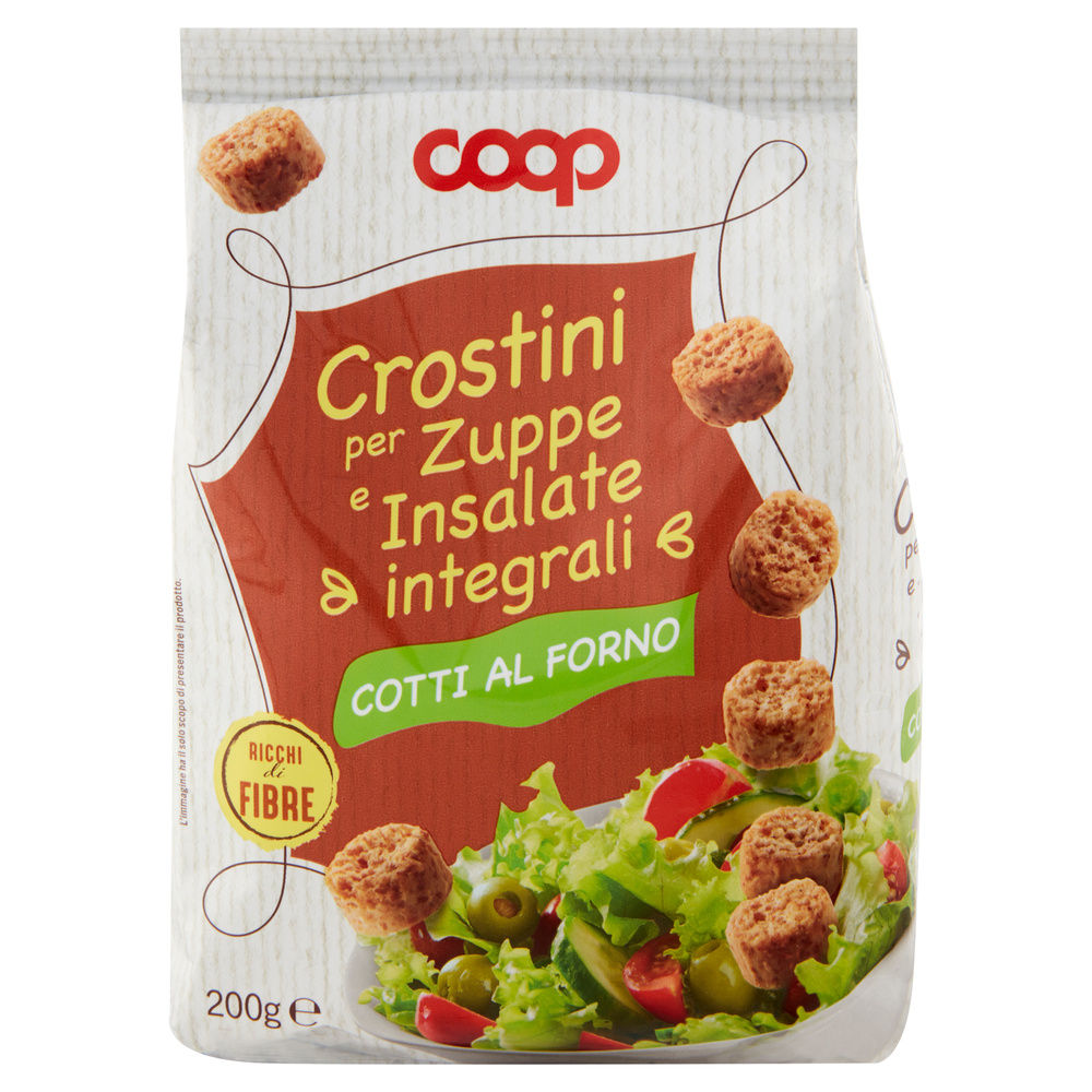 CROSTINI PER ZUPPE E INSALATE INTEGRALI SACCHETTO COOP G 200 - 8