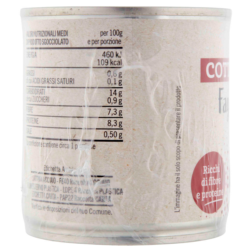 FAGIOLI ROSSI COTTI AL VAPORE COOP CLUSTER LATTINA 150X3 G SGOCC 140X3 - 4