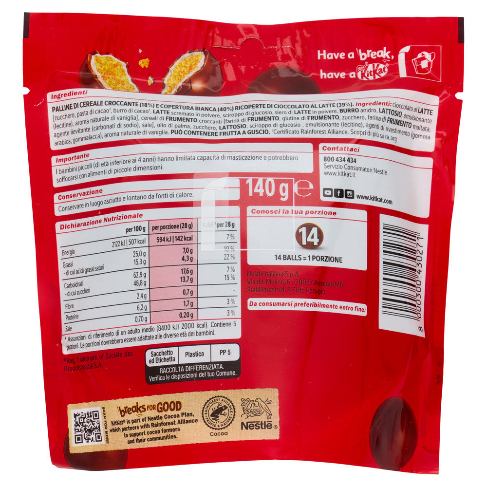 BALLS  KIT KAT NESTLE' G140 - 1