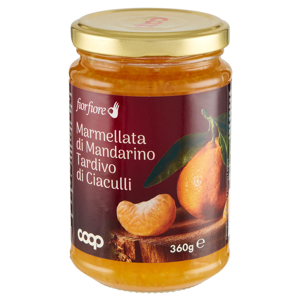 MARMELLATA DI MANDARINO TARDIVO DI CIACULLI FIOR FIORE COOP VASO VETRO G 360 - 5