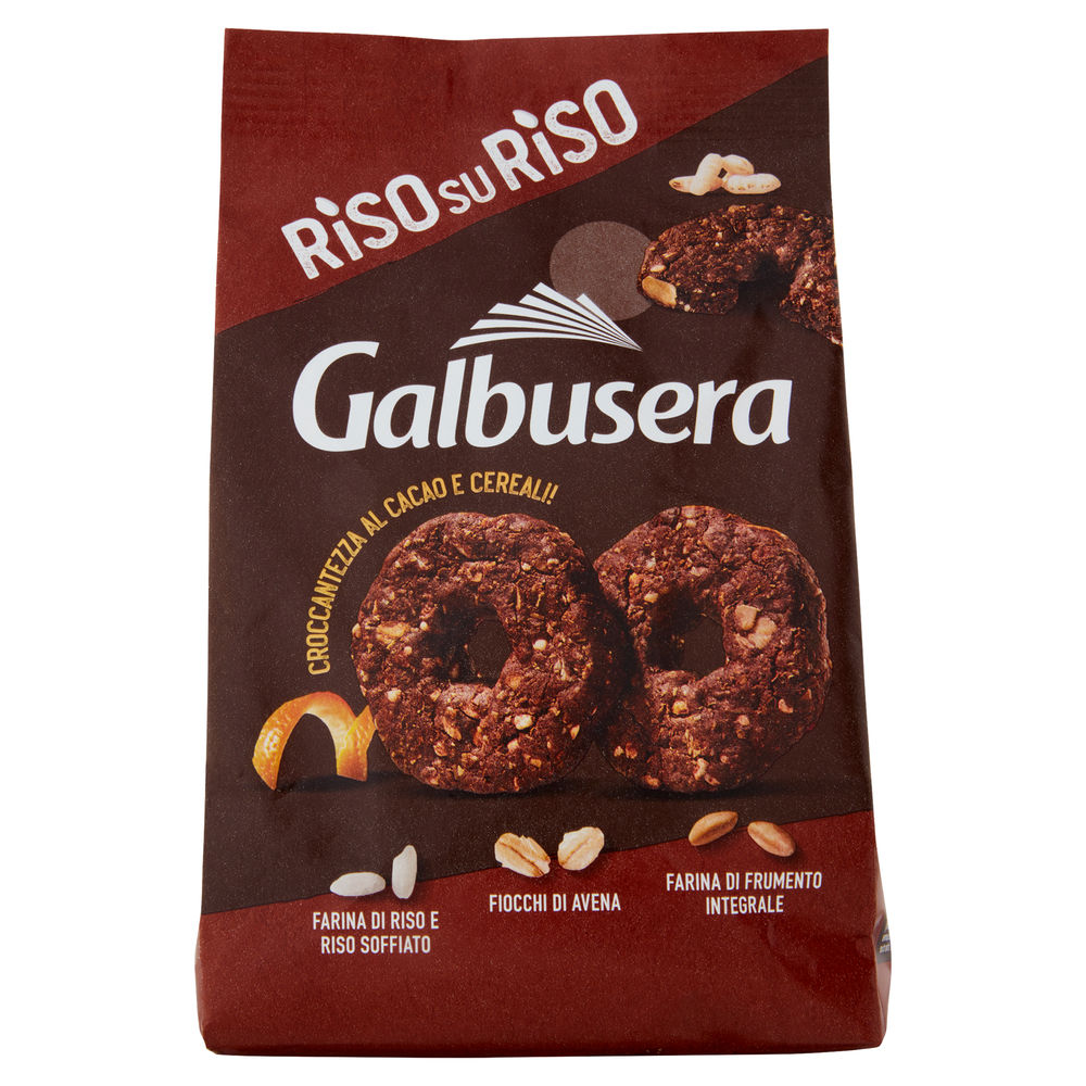 Biscotti risosuriso cereali/cacao galbusera g 290