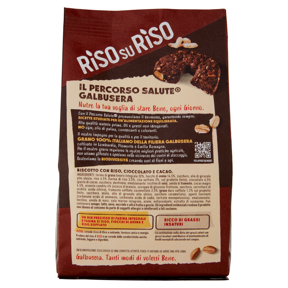 BISCOTTI RISOSURISO CEREALI/CACAO GALBUSERA G 290 - 1