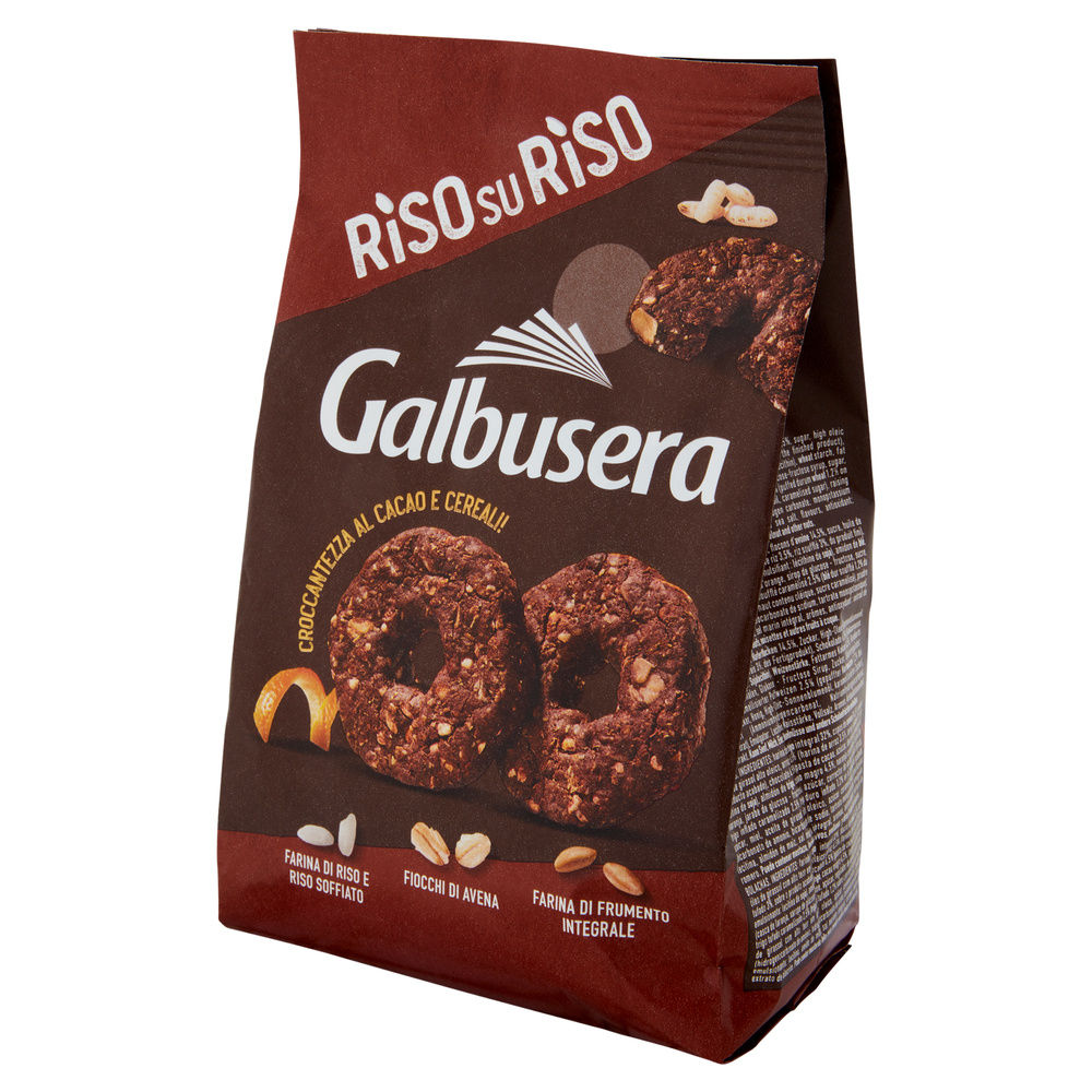 BISCOTTI RISOSURISO CEREALI/CACAO GALBUSERA G 290 - 3