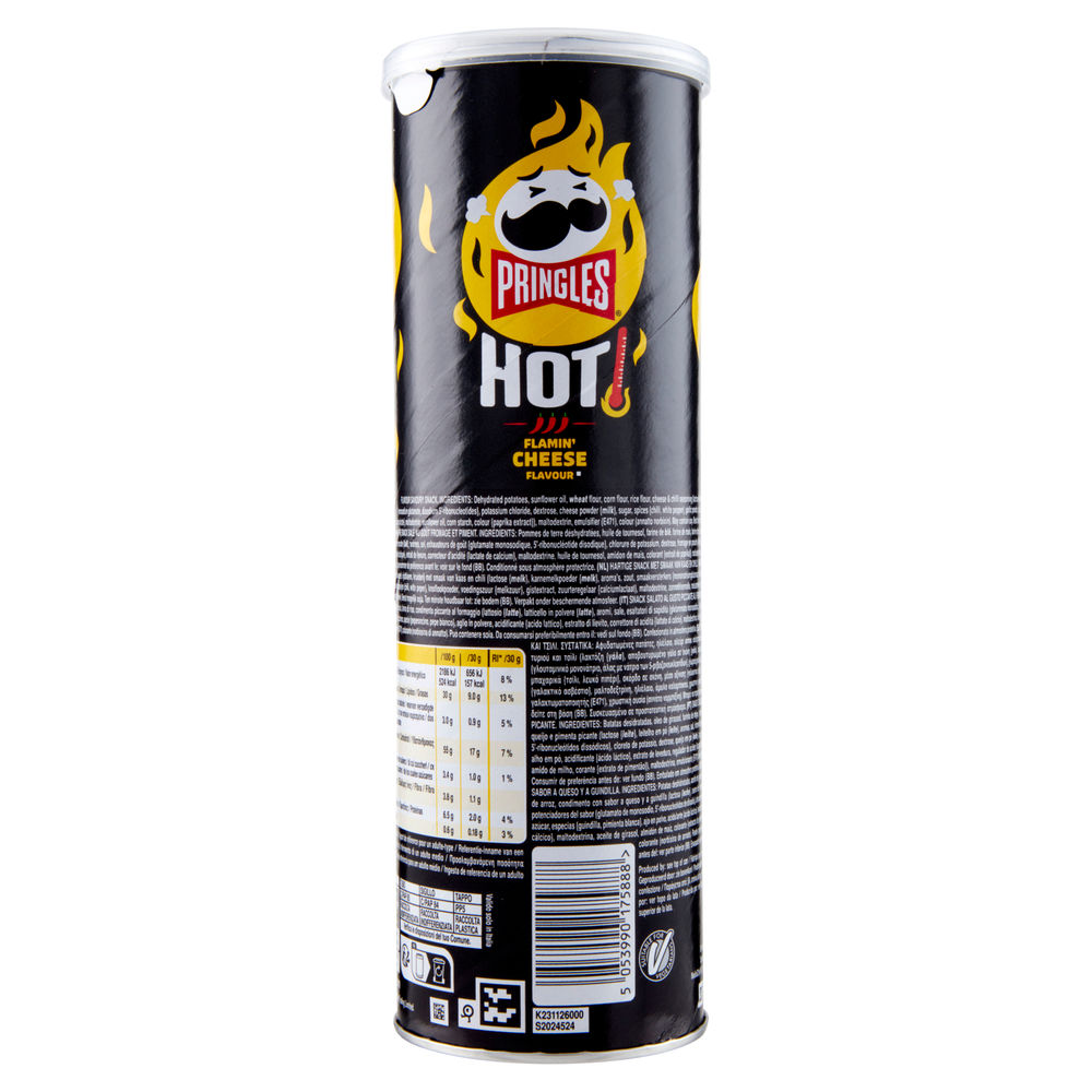 PATATINE HOT FLAMIN CHEESE PRINGLES G 160 - 1