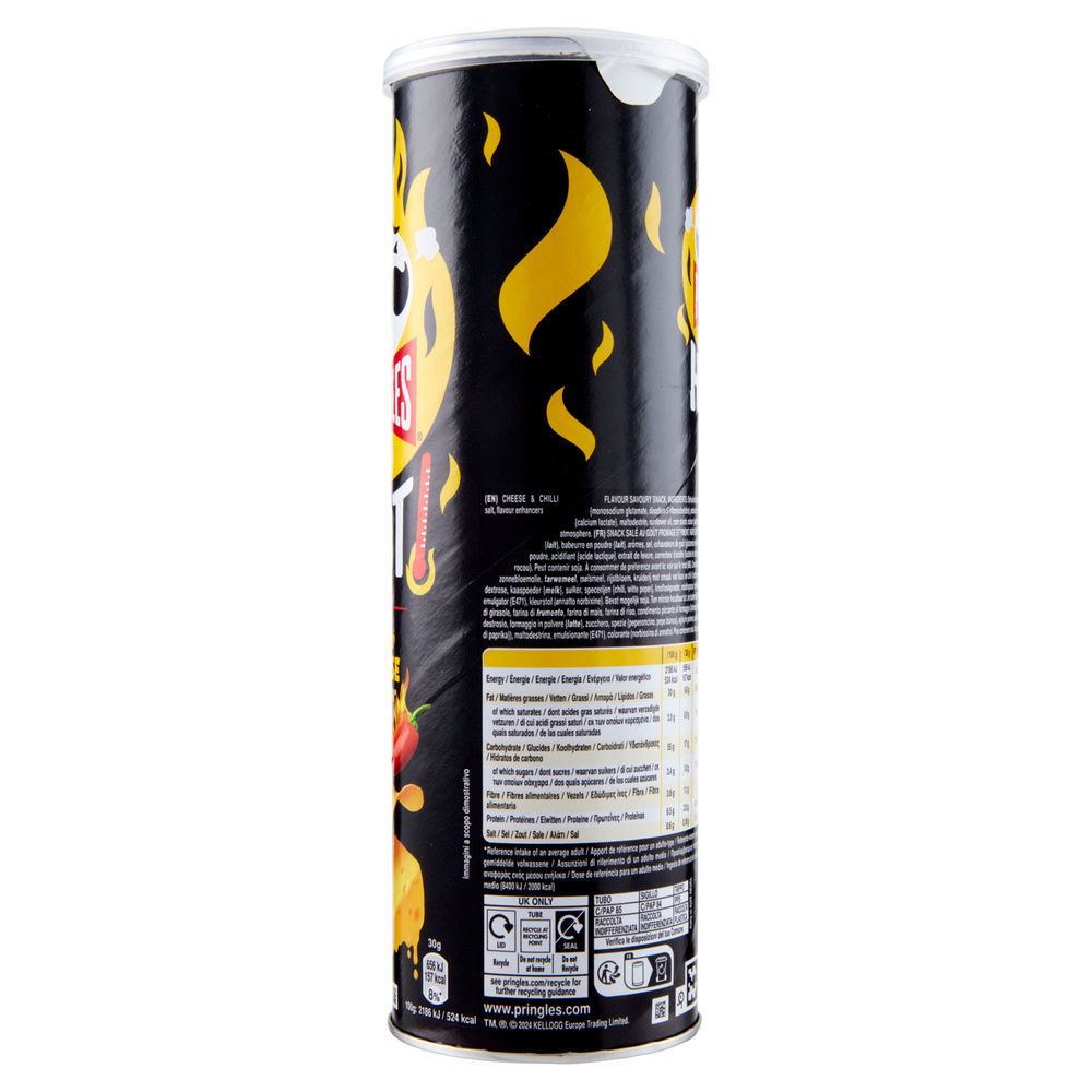 PATATINE HOT FLAMIN CHEESE PRINGLES G 160 - 5