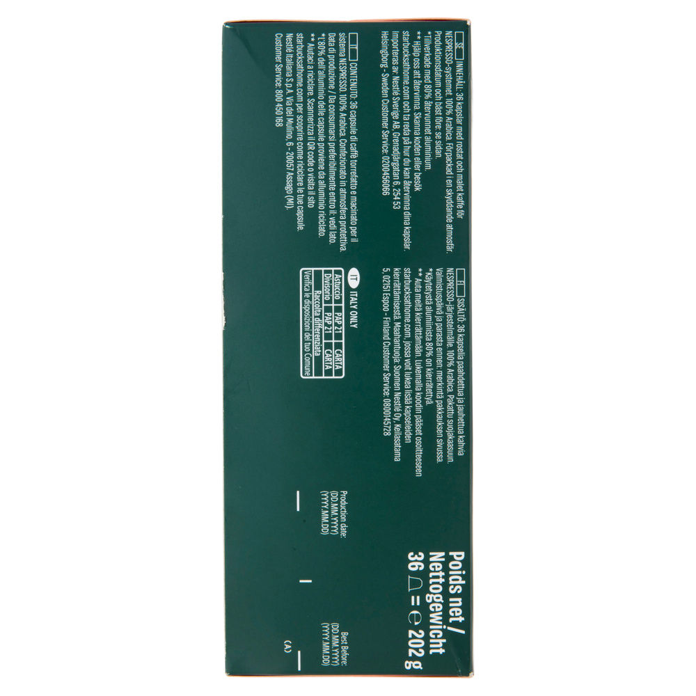 CAPSULE STARBUCKS NESPRESSO COLOMBIA 36CAPS G202 - 6